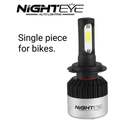 NIGHTEYE H4 LED Headlight Bulb SINGLE Pc for Bike White, 36W, 1 Bulb - Type H4, 36W White Light - Biker.Store - www.biker.store