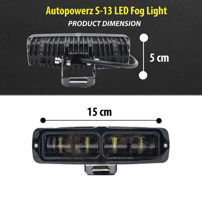 HJG S-13 LED Fog light 12V-80V 30W (1pc) - Universal For Car & Bike - Biker.Store - www.biker.store