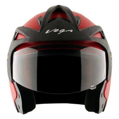 Vega Crux Open Face Red Helmet - Biker.Store - www.biker.store