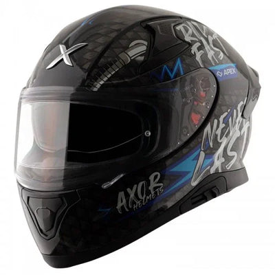 Axor APEX RIDEFAST BLACK BLUE Helmet - Biker.Store - www.biker.store