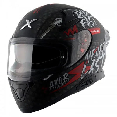 Axor APEX RIDEFAST DULL BLACK RED Helmet - Biker.Store - www.biker.store