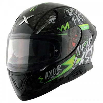 Axor APEX RIDEFAST BLACK NEON YELLOW Helmet - Biker.Store - www.biker.store