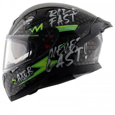 Axor APEX RIDEFAST BLACK NEON YELLOW Helmet - Biker.Store - www.biker.store