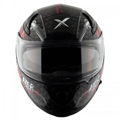 Axor APEX RIDEFAST BLACK RED Helmet - Biker.Store - www.biker.store