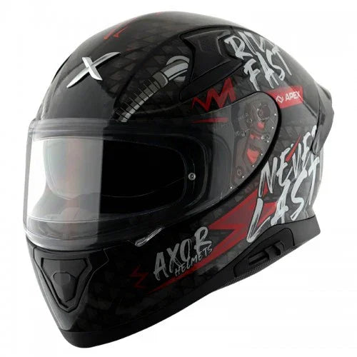 Axor APEX RIDEFAST BLACK RED Helmet - Biker.Store - www.biker.store
