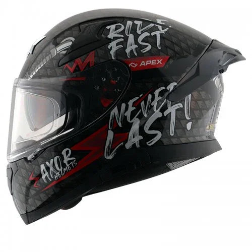 Axor APEX RIDEFAST BLACK RED Helmet - Biker.Store - www.biker.store