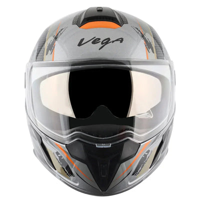 Vega Ryker D/V Attic Grey Black Helmet - Biker.Store - www.biker.store