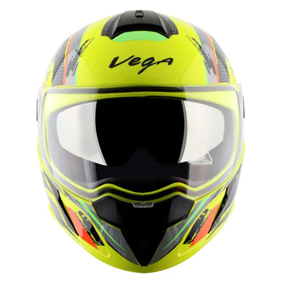 Vega Ryker D/V Attic Neon Yellow Black Helmet - Biker.Store - www.biker.store