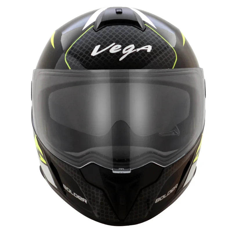 Vega Ryker D/V Bolder Black Neon Yellow Helmet - Biker.Store - www.biker.store