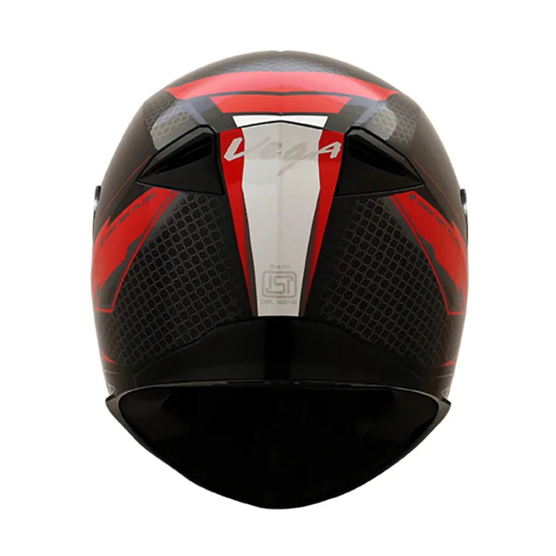 Vega Ryker D/V Bolder Black Red Helmet - Biker.Store - www.biker.store