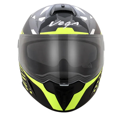 Vega Ryker D/V Camo Black Neon Yellow Helmet - Biker.Store - www.biker.store