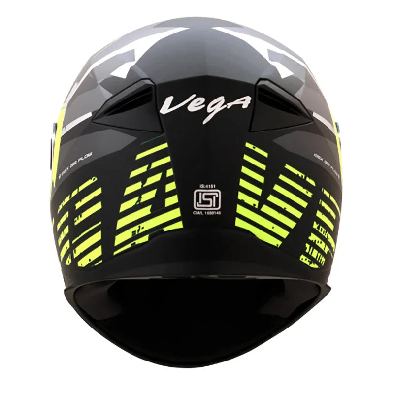 Vega Ryker D/V Camo Black Neon Yellow Helmet - Biker.Store - www.biker.store