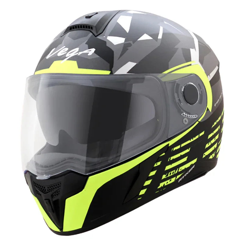 Vega Ryker D/V Camo Black Neon Yellow Helmet - Biker.Store - www.biker.store
