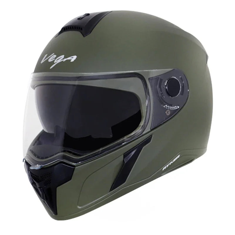 Vega Ryker D/V Dull Battle Green Helmet - Biker.Store - www.biker.store