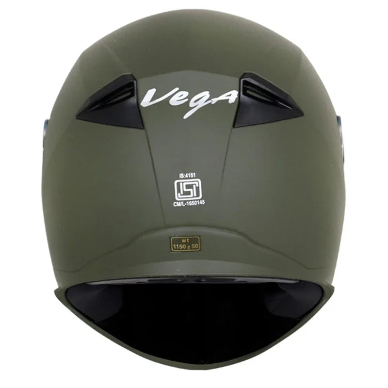 Vega Ryker D/V Dull Battle Green Helmet - Biker.Store - www.biker.store