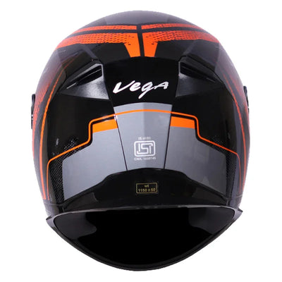 Vega Ryker D/V Diamond Black Orange Helmet - Biker.Store - www.biker.store