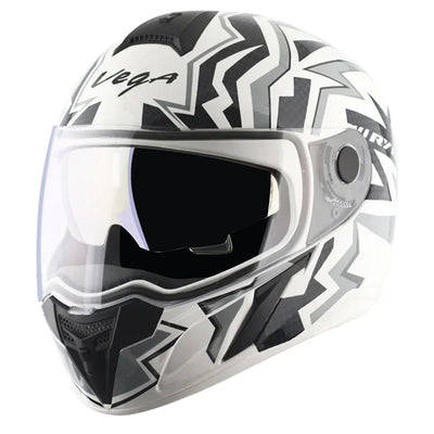 Vega Ryker D/V Elite White Grey Helmet - Biker.Store - www.biker.store