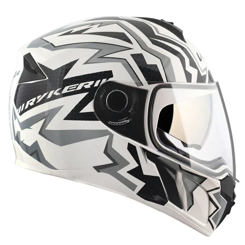 Vega Ryker D/V Elite White Grey Helmet - Biker.Store - www.biker.store
