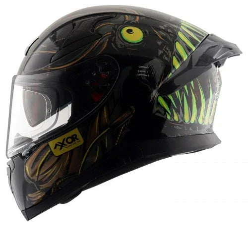 Axor APEX SEADEVIL D/V BLACK GOLD Helmet - Biker.Store - www.biker.store
