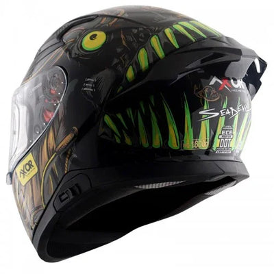 Axor APEX SEADEVIL D/V BLACK GOLD Helmet - Biker.Store - www.biker.store