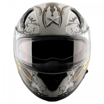 Axor APEX SEADEVIL D/V WHITE GOLD Helmet - Biker.Store - www.biker.store