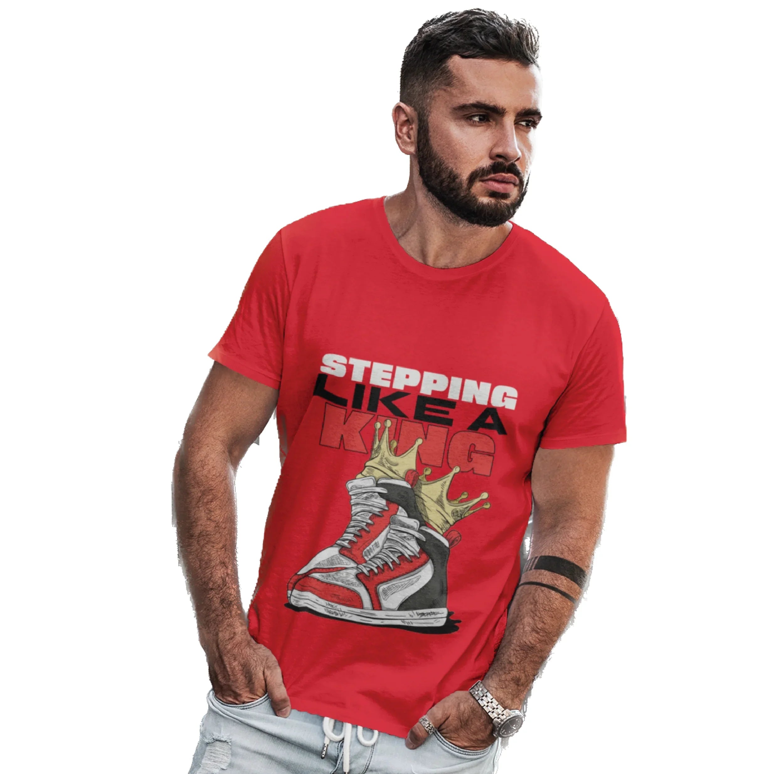 Stepping Like a King! T-Shirt For Men | BIKERSTORE.IN - Biker.Store - www.biker.store