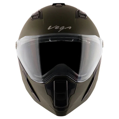 Vega Storm Dull Battle Green Helmet - Biker.Store - www.biker.store