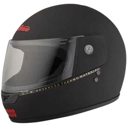 Studds Bravo Matt Black Helmet - Biker.Store - www.biker.store