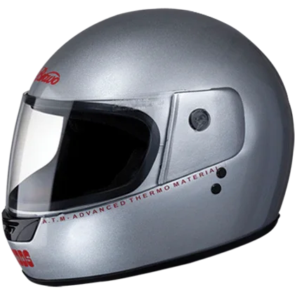 Studds Bravo Silver Grey Helmet - Biker.Store - www.biker.store