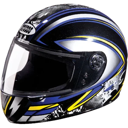 Studds Chrome D1 Decor Black N1 Helmet - Biker.Store - www.biker.store