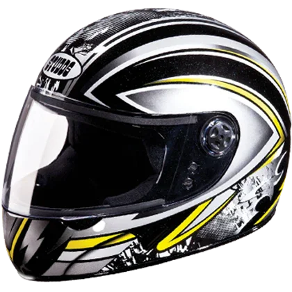 Studds Chrome D1 Decor Black N4 Helmet - Biker.Store - www.biker.store