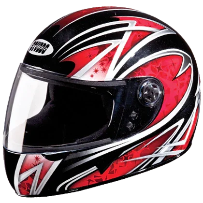 Studds Chrome D2 Decor Black N2 Helmet - Biker.Store - www.biker.store