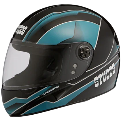 Studds Chrome D4 Decor Black N1 Helmet - Biker.Store - www.biker.store