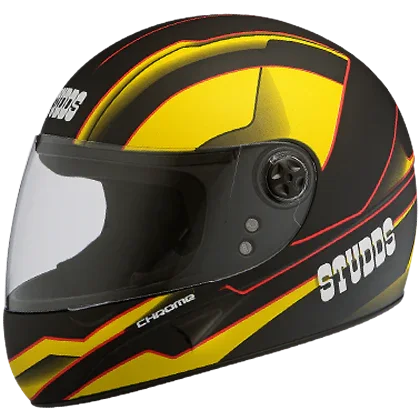 Studds Chrome D4 Decor Black N5 Helmet - Biker.Store - www.biker.store