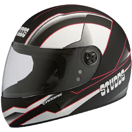 Studds Chrome D4 Decor Black N8 Helmet - Biker.Store - www.biker.store