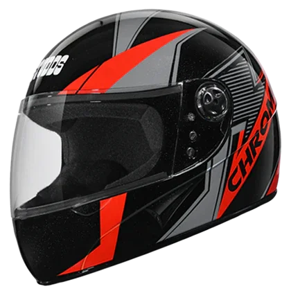 Studds Chrome D5 Decor Black N2 Helmet - Biker.Store - www.biker.store