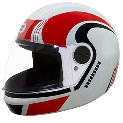 Studds Jade D3 Decor White N1 Helmet - Biker.Store - www.biker.store