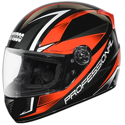 Studds Professional D2 Decor Black N2 Helmet - Biker.Store - www.biker.store