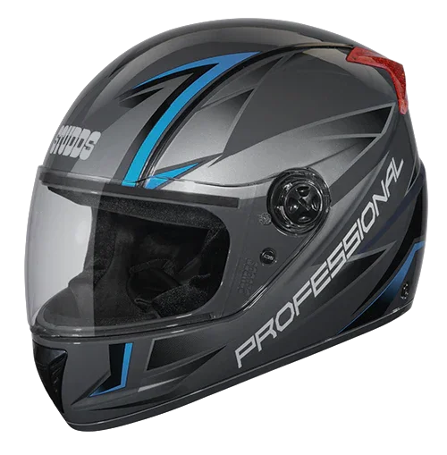 Studds Professional D2 Decor Grey N1 Helmet - Biker.Store - www.biker.store
