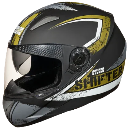 Studds SHIFTER D1 Decor Matt Black N3 - Biker.Store - www.biker.store