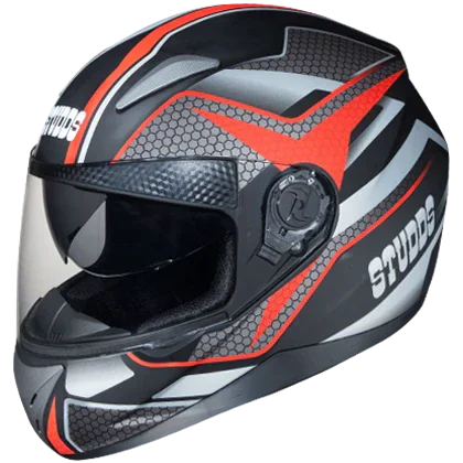 Studds SHIFTER D8 Decor Matt Black N2 - Biker.Store - www.biker.store