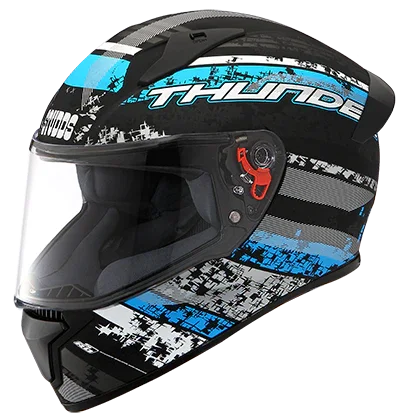 Studds Thunder D1 Decor MATT Black N1 - Biker.Store - www.biker.store