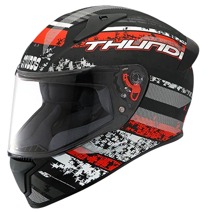 Studds Thunder D1 Decor MATT Black N2 - Biker.Store - www.biker.store