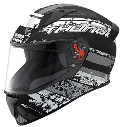 Studds Thunder D1 Decor MATT Black N4 - Biker.Store - www.biker.store