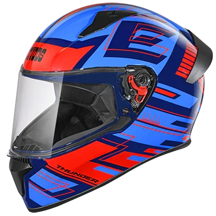 Studds Thunder D3 Decor With Spoiler Blue N2 - Biker.Store - www.biker.store