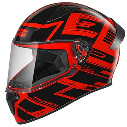 Studds Thunder D3 Decor With Spoiler Red N9 - Biker.Store - www.biker.store