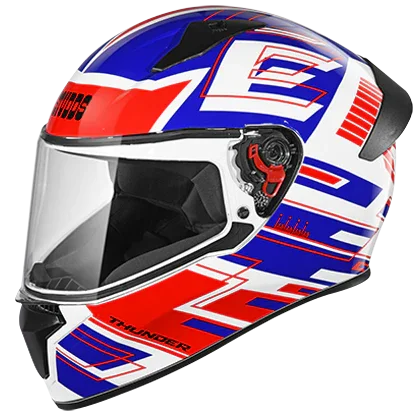 Studds Thunder D3 Decor With Spoiler White N2 - Biker.Store - www.biker.store
