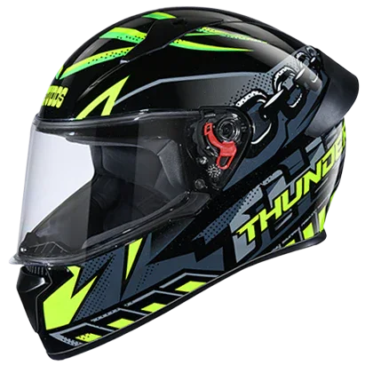 Studds Thunder D5 Decor With Spoiler Black N5 - Biker.Store - www.biker.store