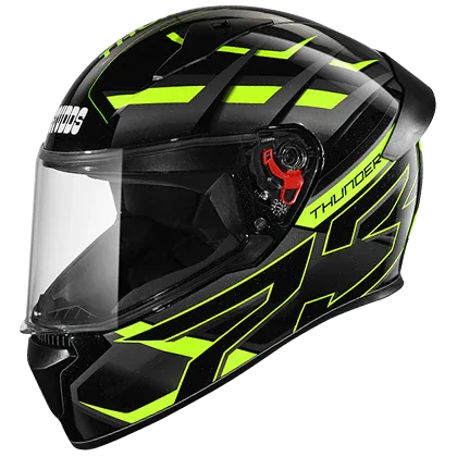 Studds Thunder D6 Decor With Spoiler Black Grey N5 - Biker.Store - www.biker.store