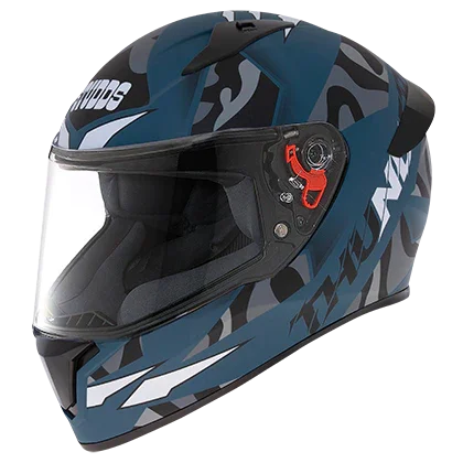 Studds Thunder D7 Decor With Spoiler Matt Turquoise N4 - Biker.Store - www.biker.store